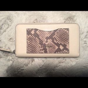 Coach Leather Zip Wallet